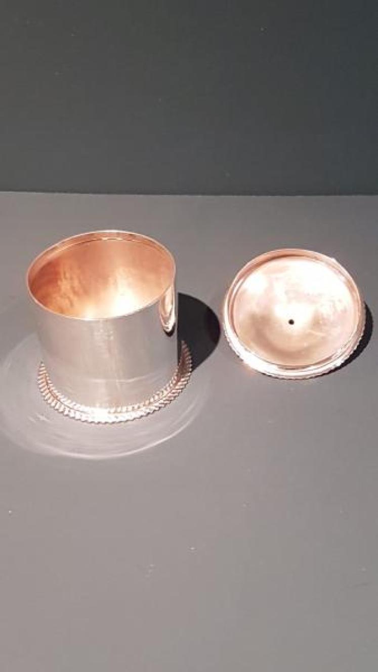 Edwardian Silver Country House String Canister  - Image 2