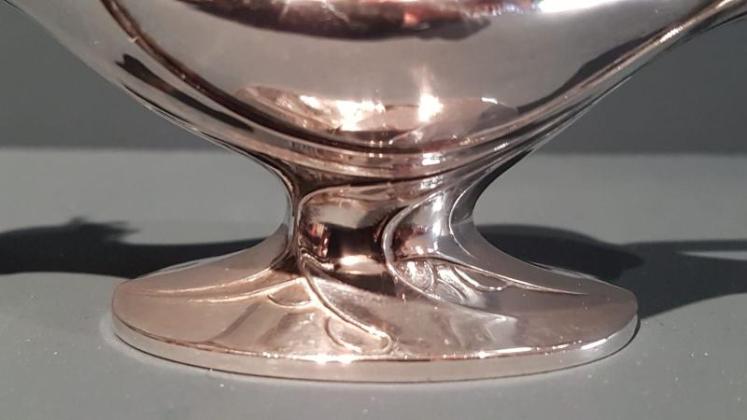 Art Nouveau Silver Francis Metalwork Table Light - Image 6