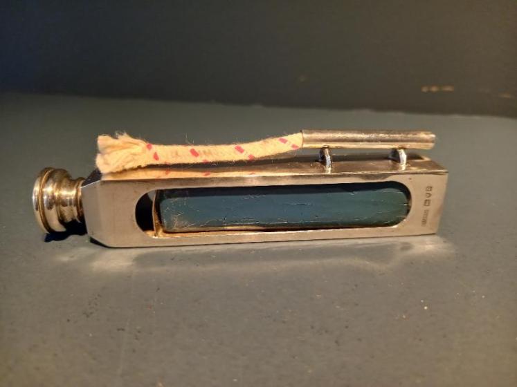 Edwardian Period London Silver Wax Seal & Holder - Image 1