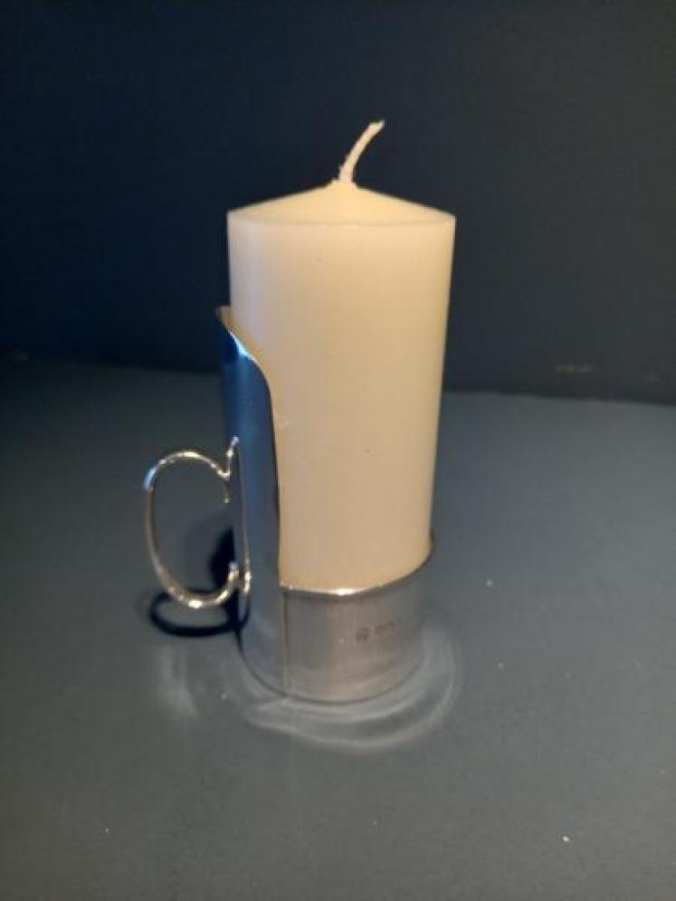 Antique Sheffield Silver Candle Holder - Image 1