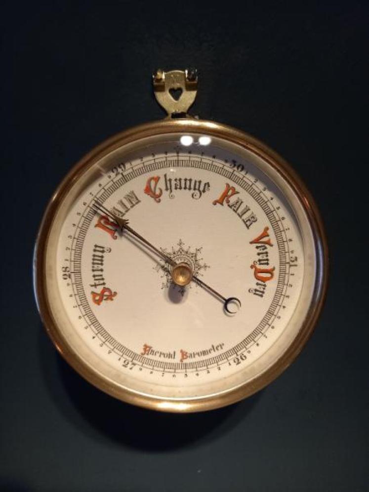 Antique Bronze Cased Marine Barometer - Image 7