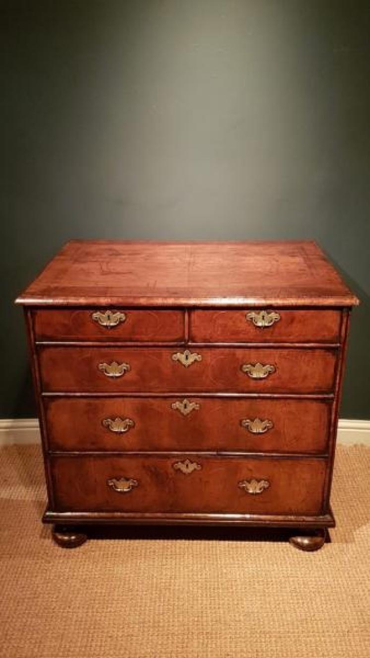 William and Mary Period Walnut Chest of Drawers - Image 1