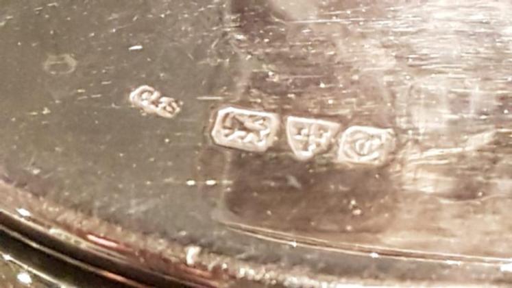 Rare Exeter Silver Ink Well and Perpetual Calendar - Image 3