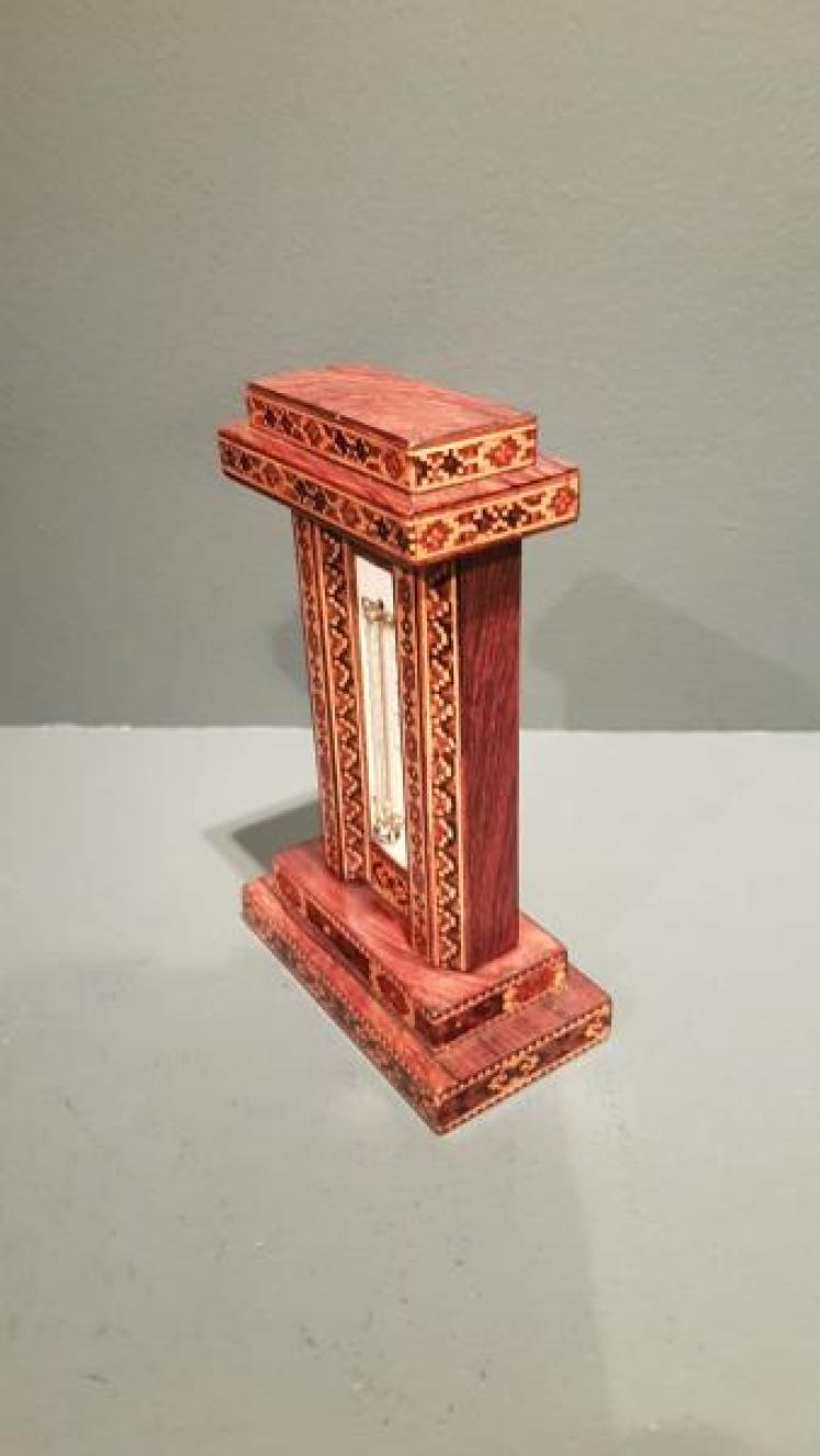Fine Quality Victorian Tunbridge Ware Thermometer - Image 2