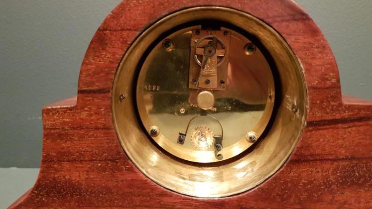 Superb Victorian Mahogany Inlaid Mantel Clock - Image 3