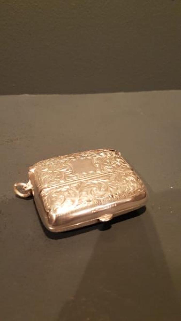 Superb Victorian Silver Snuff and Vesta Case - Image 1