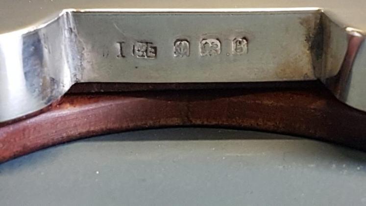  Edwardian Solid Silver Desk Top Thermometer - Image 5