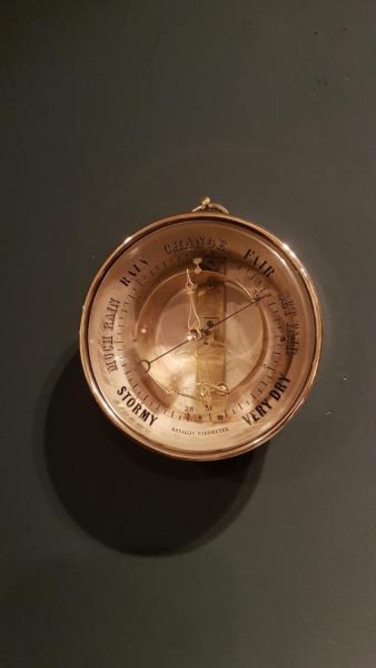 Rare 19th Century Eugene Bourdon Metallic Barometer - Image 1