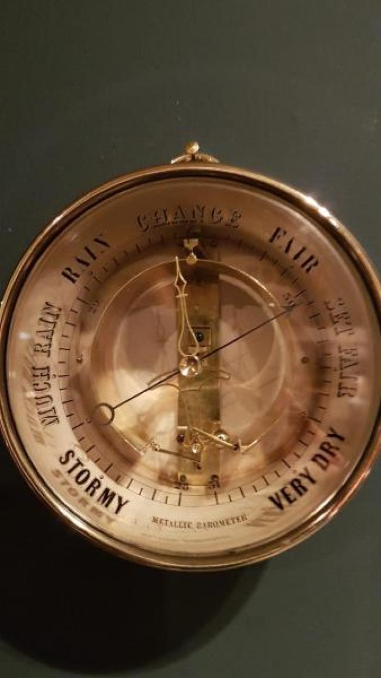 Rare 19th Century Eugene Bourdon Metallic Barometer - Image 3