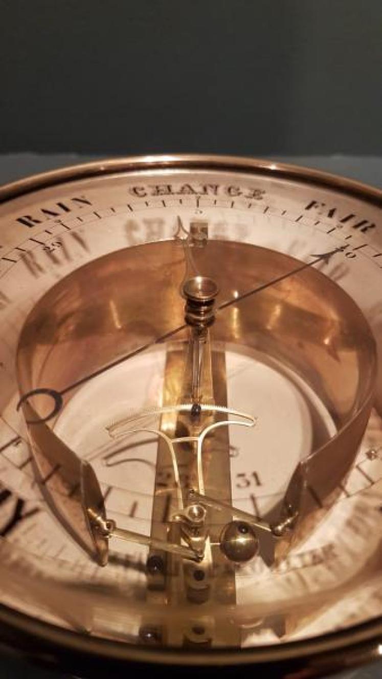 Rare 19th Century Eugene Bourdon Metallic Barometer - Image 7