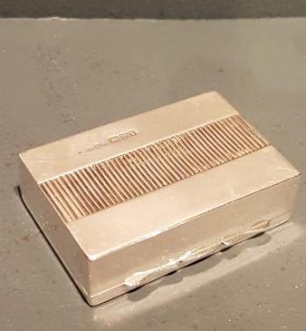 Edwardian Silver Table Top Match Box
