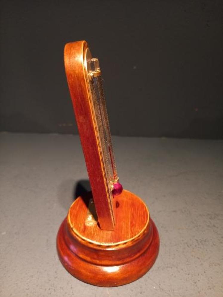 Edwardian Period Inlaid Desk Top Thermometer - Image 4