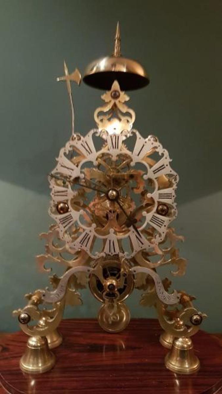 Superb Victorian Rosewood Dent of London Skeleton Clock - Image 2
