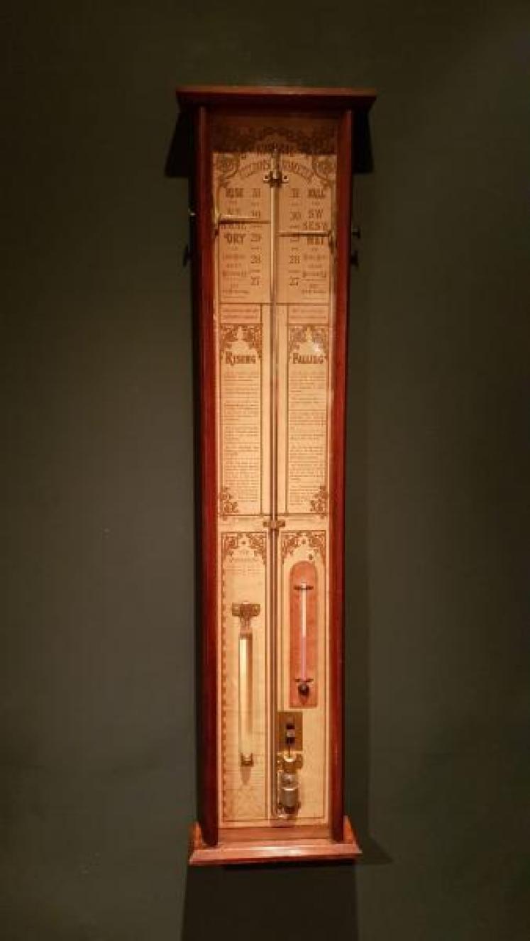 Edwardian Mahogany Cased Fitzroy Barometer - Image 1