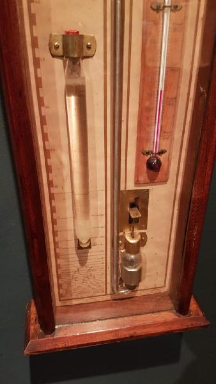 Edwardian Mahogany Cased Fitzroy Barometer - Image 3