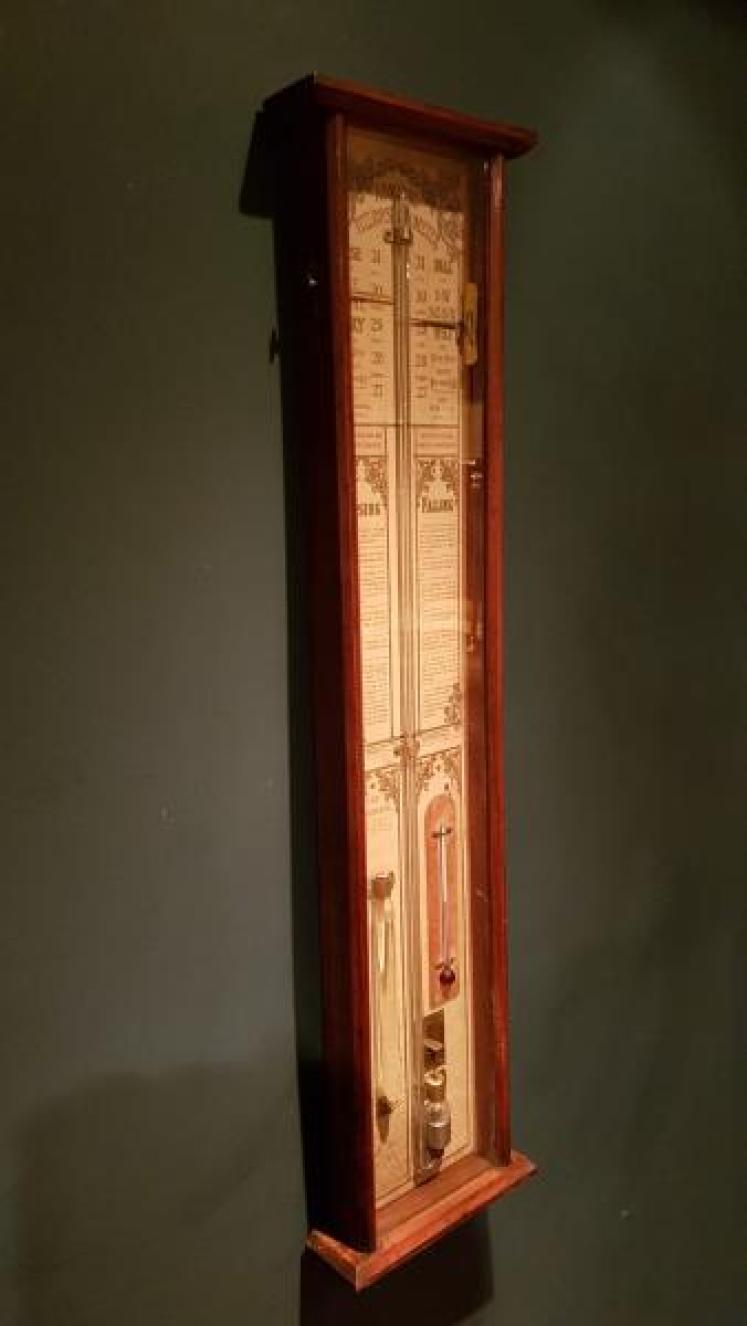 Edwardian Mahogany Cased Fitzroy Barometer - Image 5
