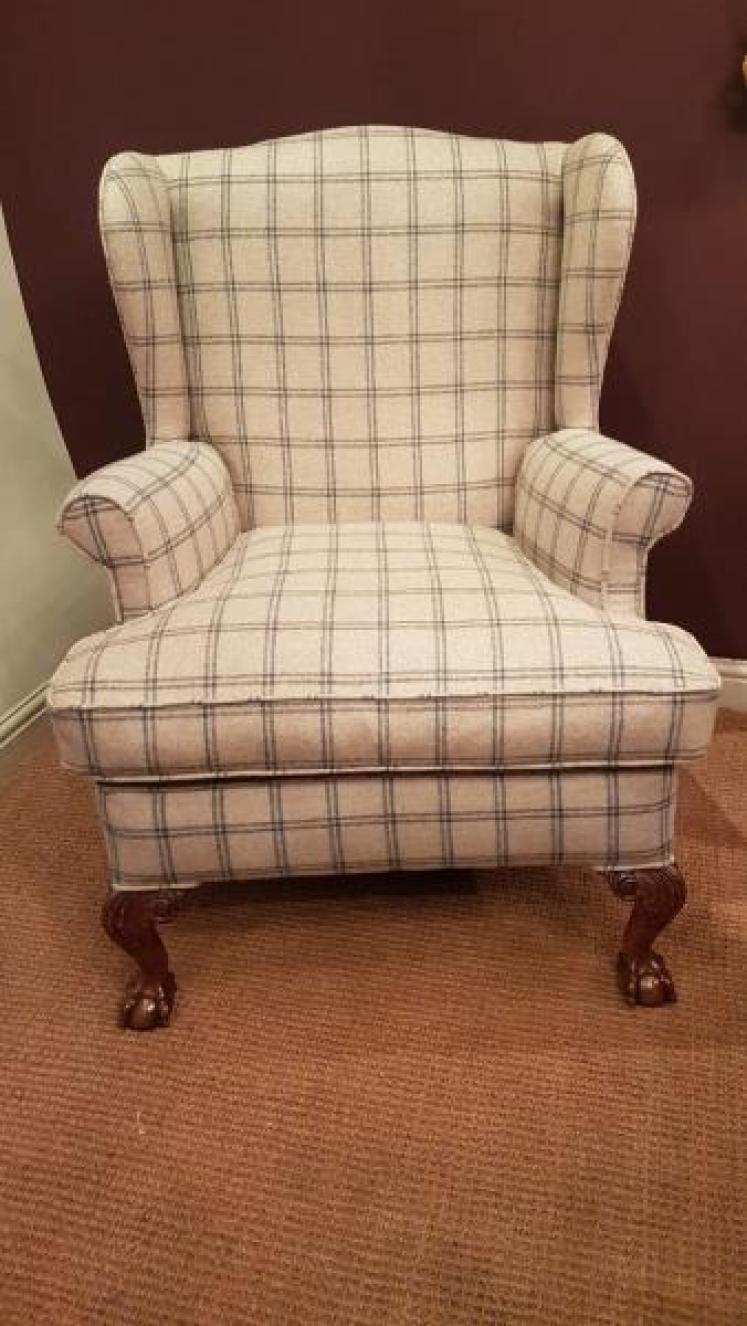 Victorian Wing Back Arm Chair - Image 1