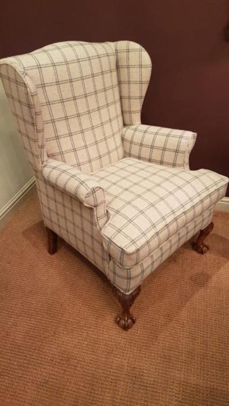 Victorian Wing Back Arm Chair - Image 2
