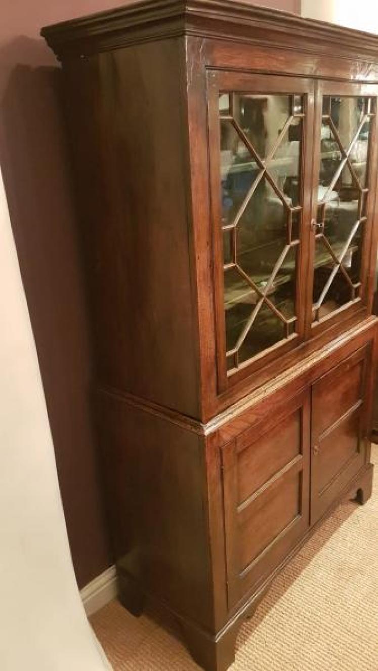 George III Oak Bread and Cheese Cupboard - Image 6
