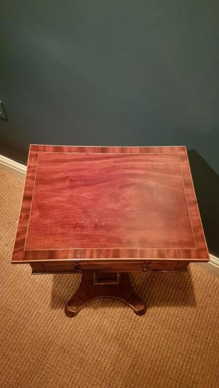 Superb Regency Mahogany Lamp Table - Image 5