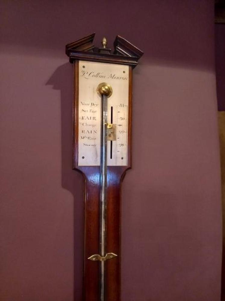 George III Style Mahogany Stick Barometer - Image 2