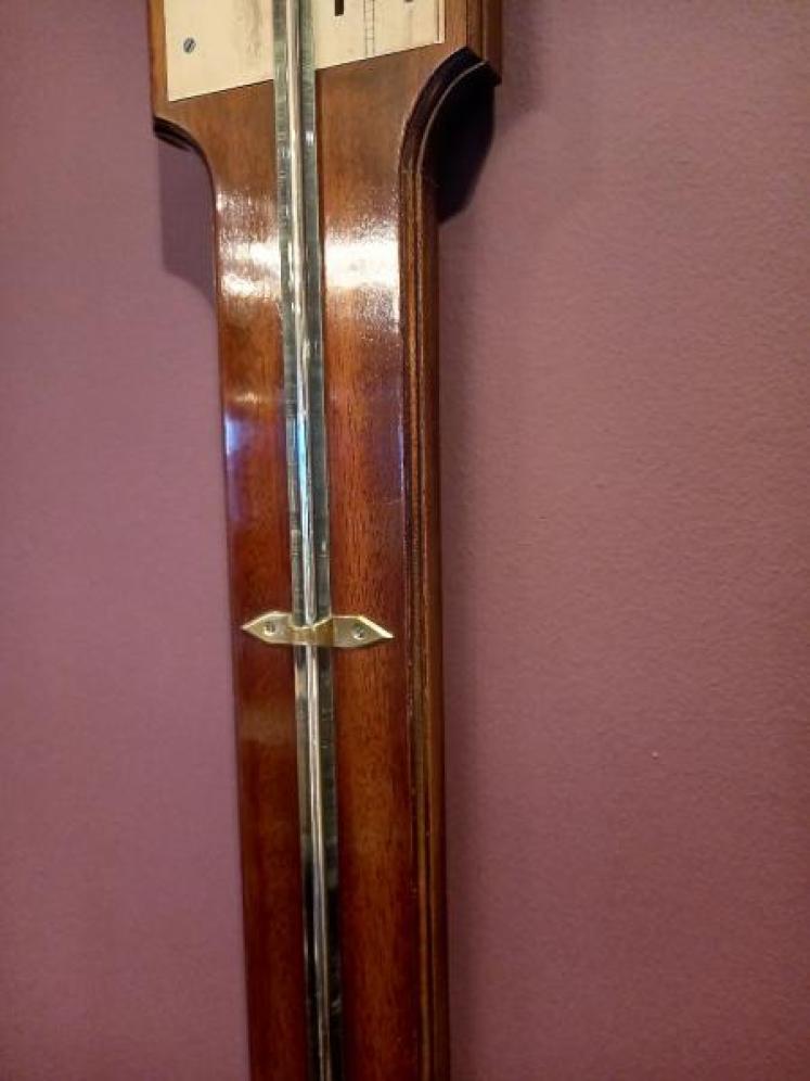 George III Style Mahogany Stick Barometer - Image 5