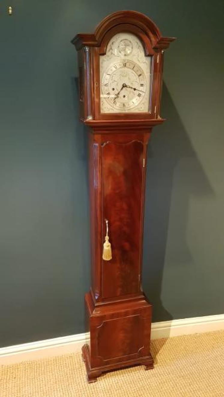 Superior Quality Edwardian Mahogany Grandmother Clock - Image 1