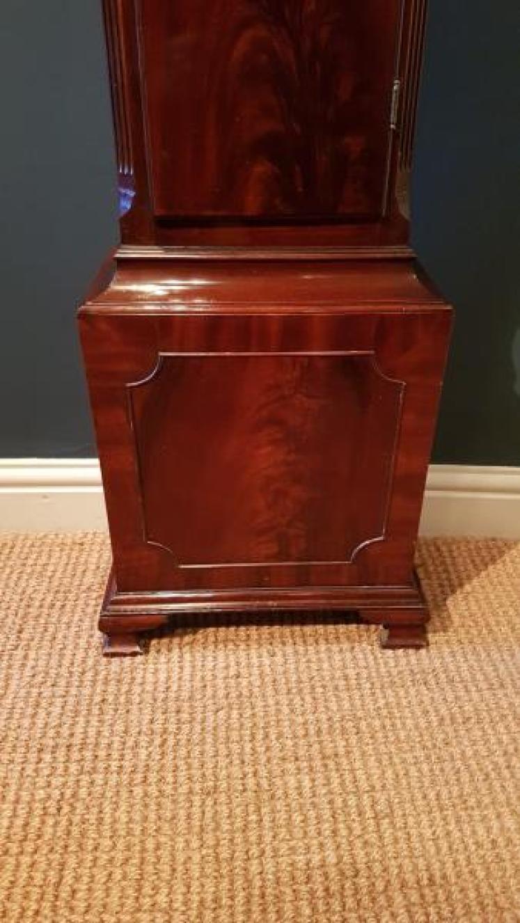 Superior Quality Edwardian Mahogany Grandmother Clock - Image 4