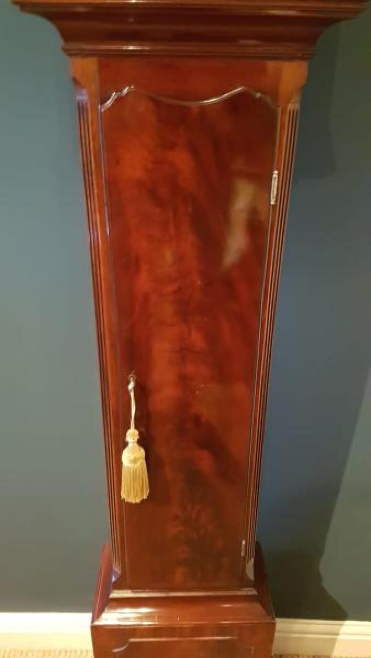Superior Quality Edwardian Mahogany Grandmother Clock - Image 5