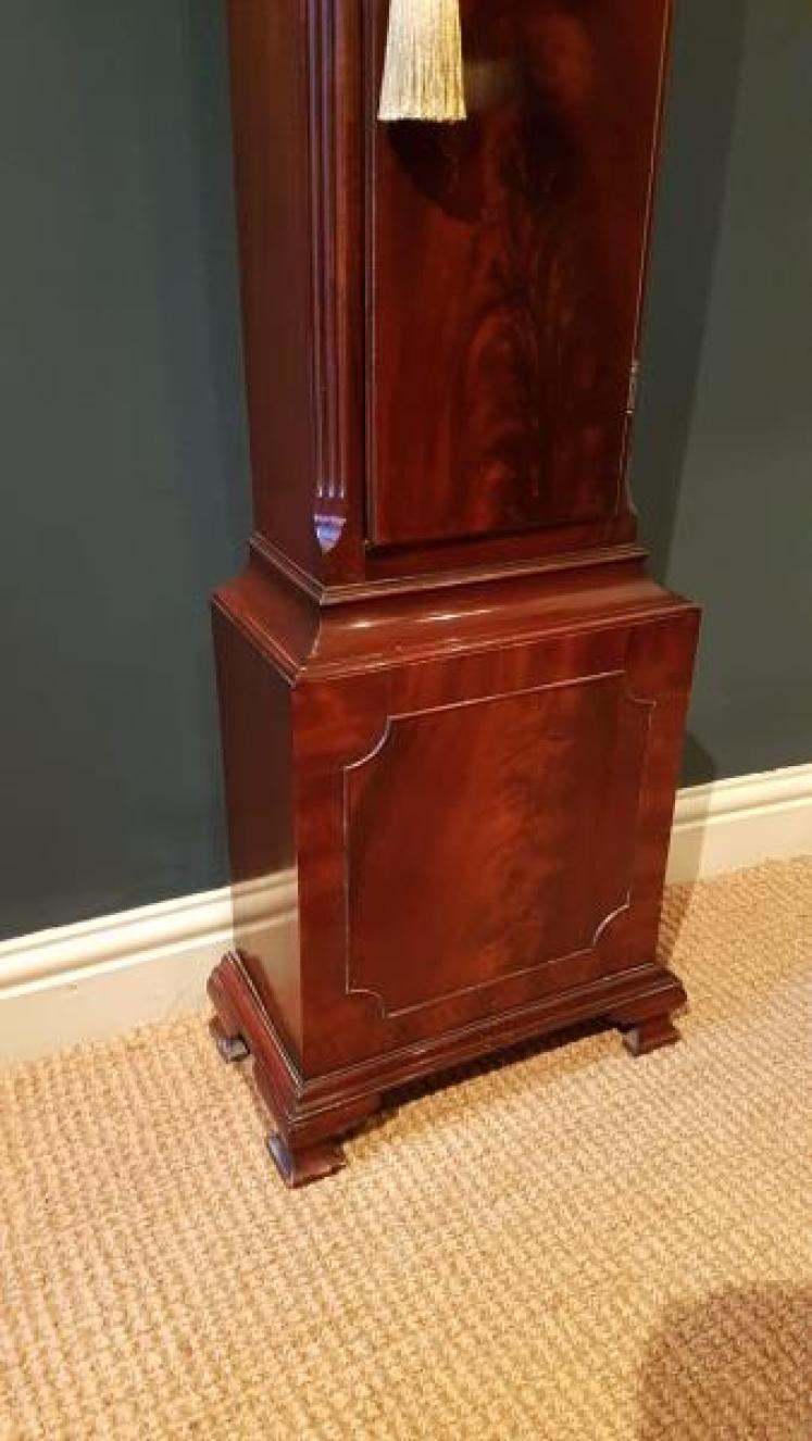Superior Quality Edwardian Mahogany Grandmother Clock - Image 6
