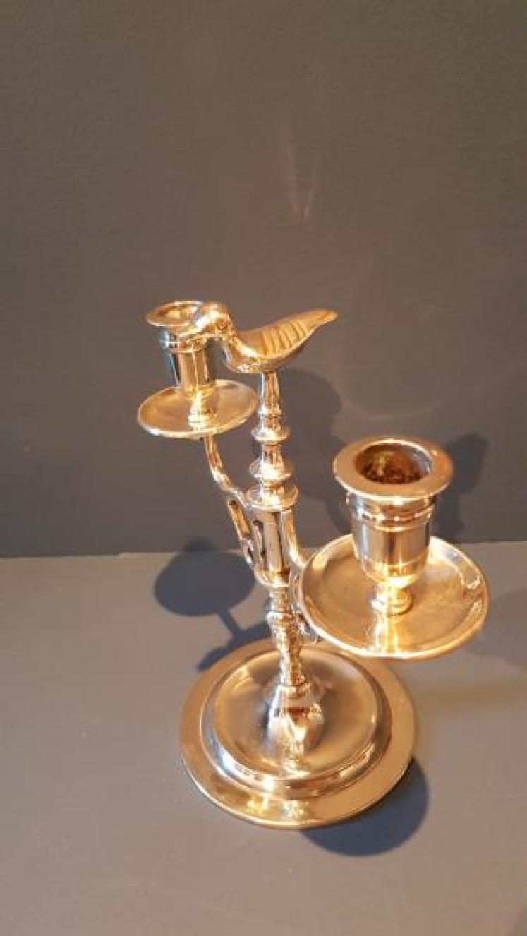 Pair of Victorian Brass Candelabra - Image 4