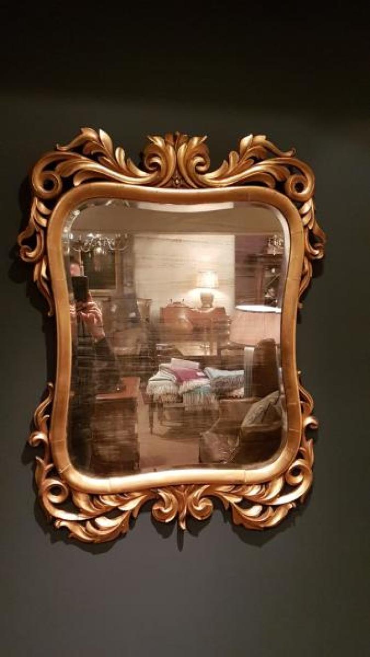 Early Victorian Timber Gilt Mirror - Image 1