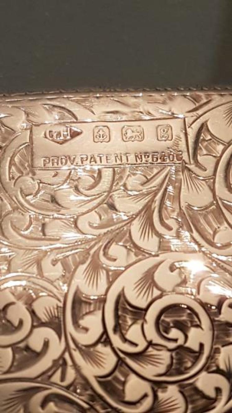 Unusual Edwardian Silver Card Case - Image 3