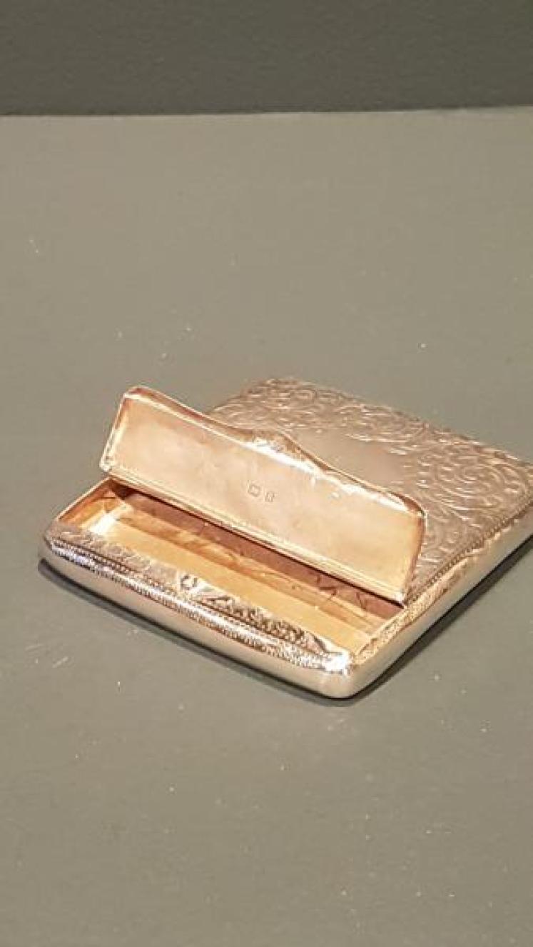 Unusual Edwardian Silver Card Case - Image 7