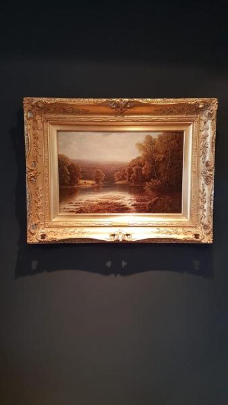 William Mellor Oil on Canvas Barden Tower from Bolton Woods - Image 1
