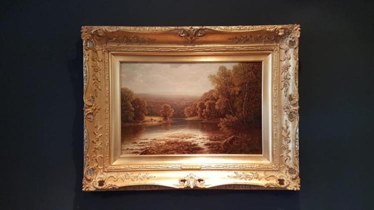 William Mellor Oil on Canvas Barden Tower from Bolton Woods - Image 2