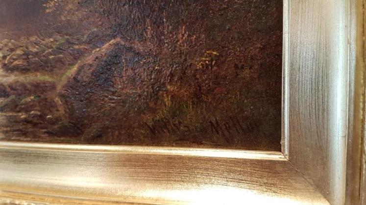 William Mellor Oil on Canvas Barden Tower from Bolton Woods - Image 5