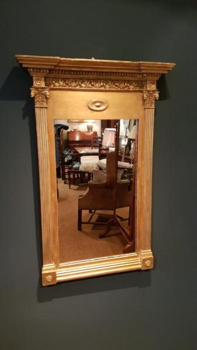 Early Victorian Timber Gilt Mirror - Image 5