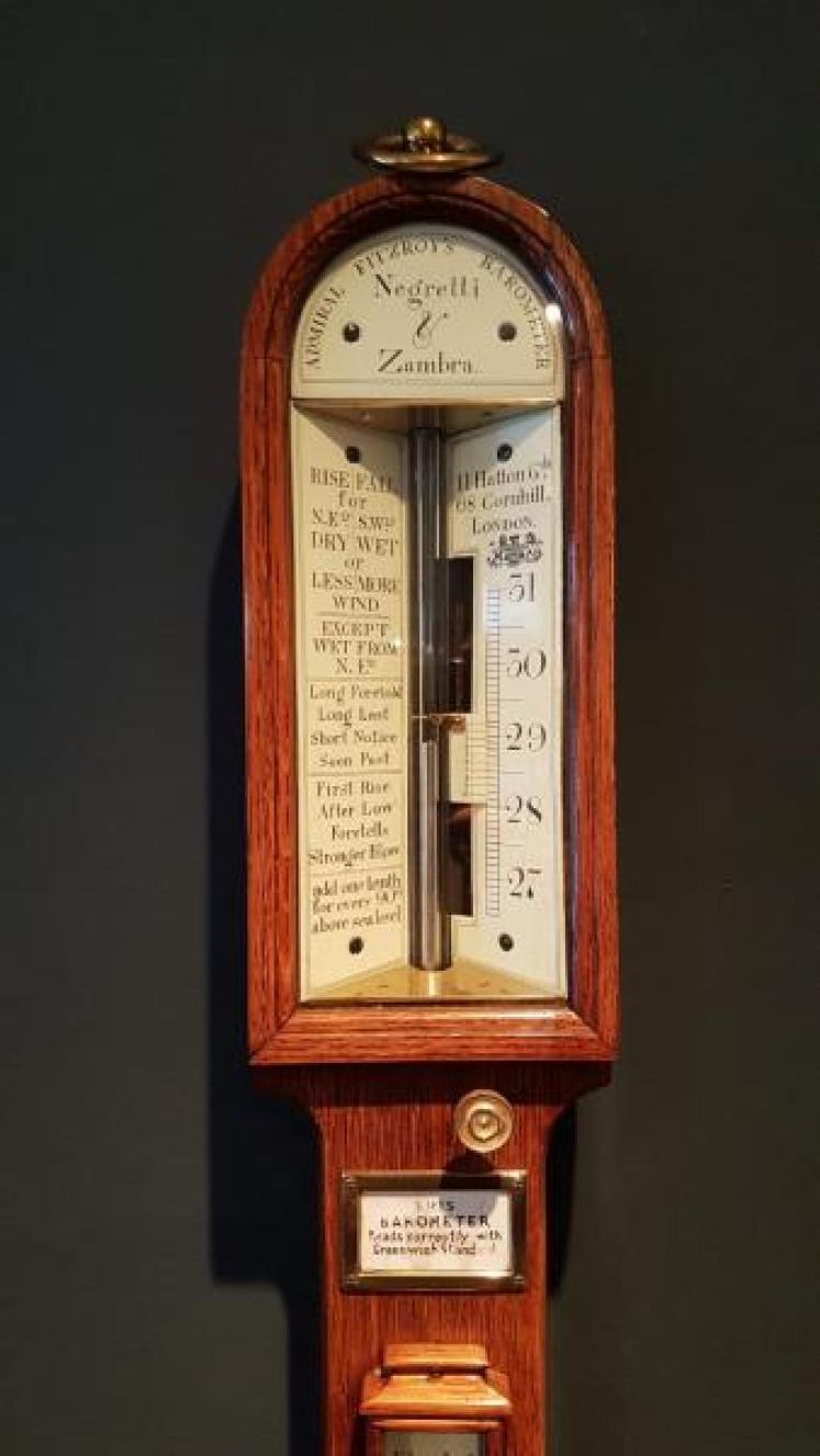 Superb Victorian Admiral Fitzroy's Marine Stick Barometer - Image 2