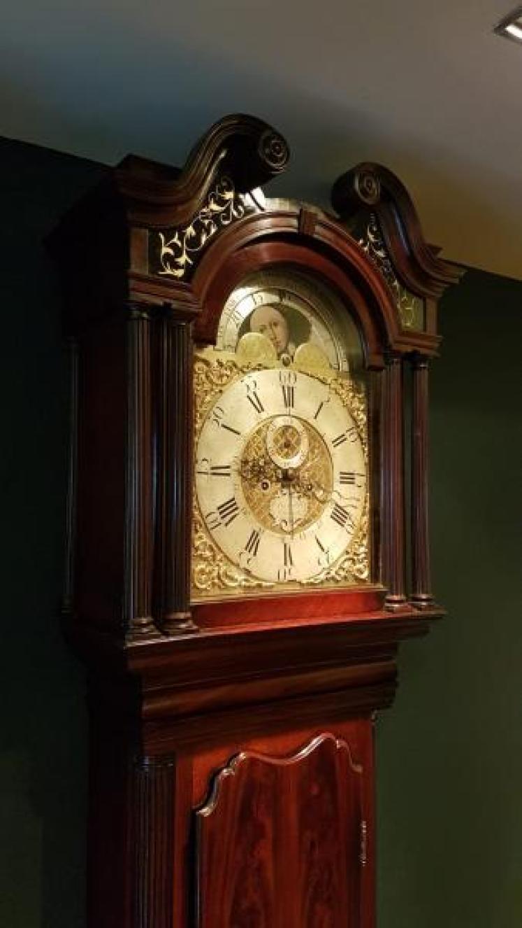 George III Mahogany 8 Day Liverpool Longcase Clock - Image 4