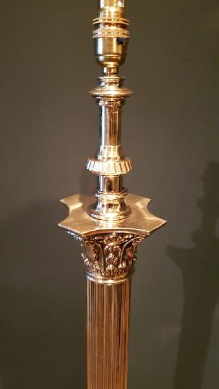 Superb Victorian Cast Brass Standard Lamp - Image 5