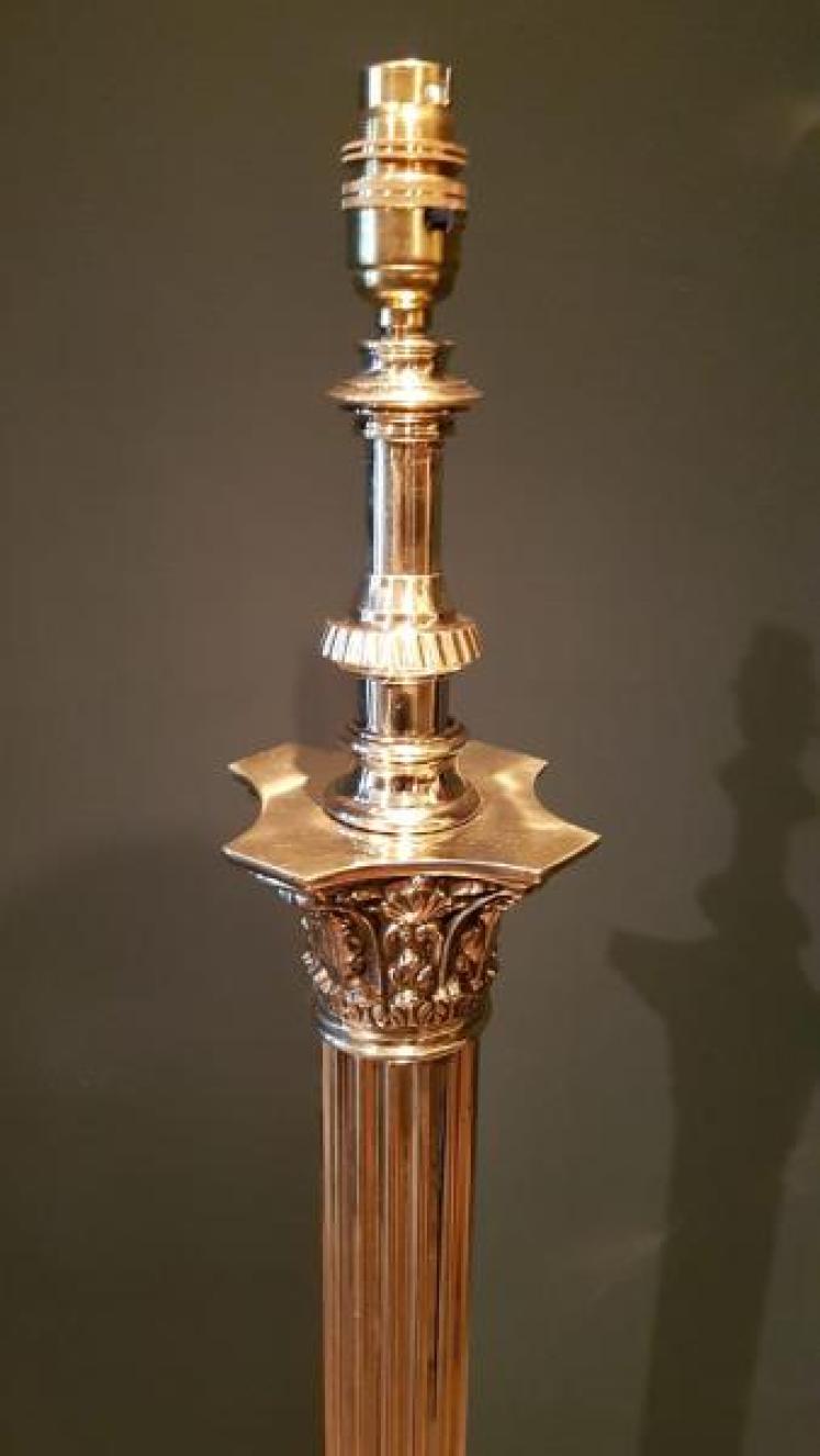 Superb Victorian Cast Brass Standard Lamp - Image 7