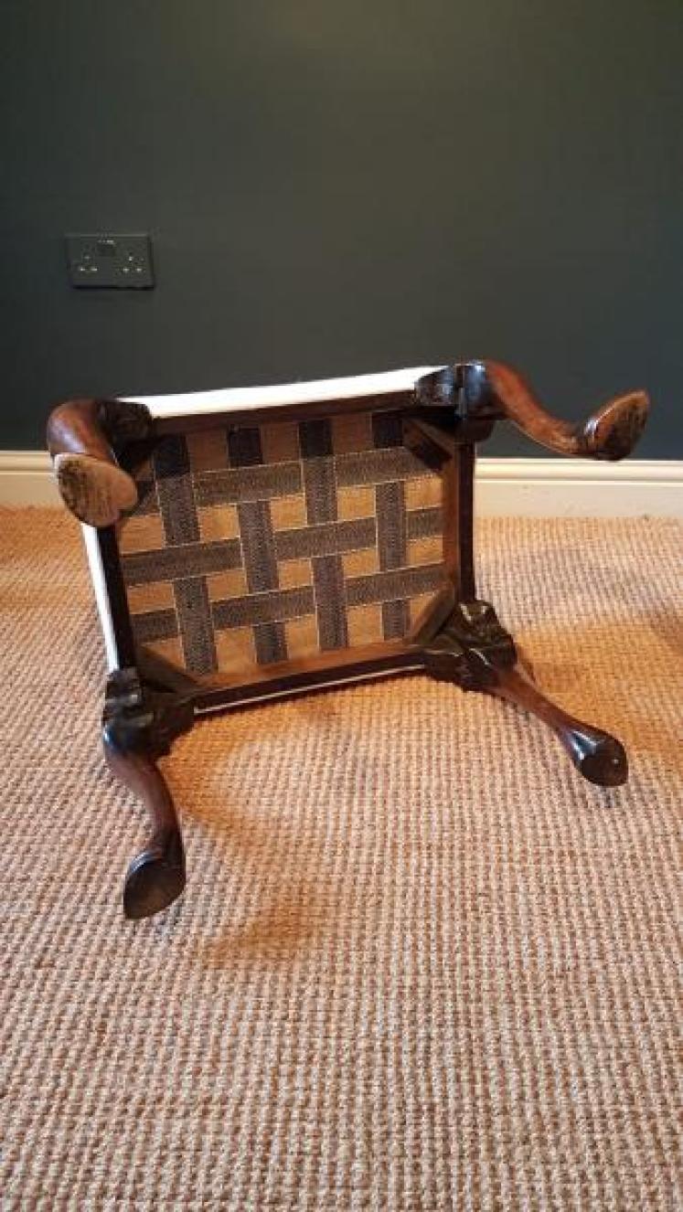 George III Walnut Stool - Image 5