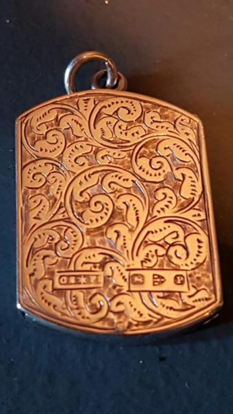 Victorian Engraved Chester Silver Stamp Fob - Image 2