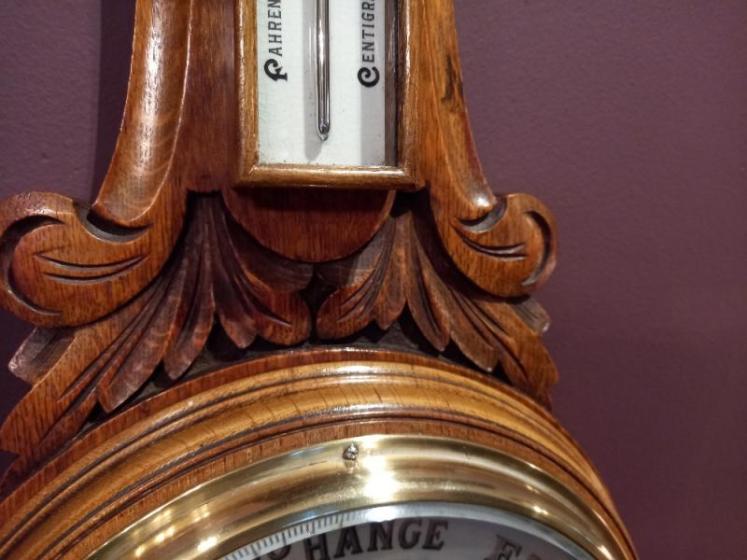 Mid Victorian Dolland of London Banjo Barometer - Image 6