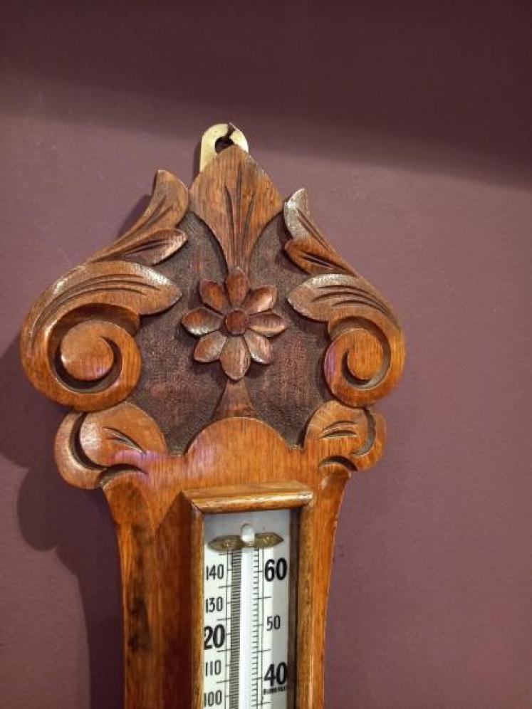 Mid Victorian Dolland of London Banjo Barometer - Image 7