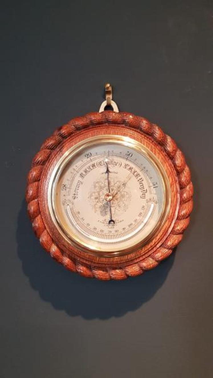 Superb Victorian Aneroid Barometer by Hicks, London - Image 1
