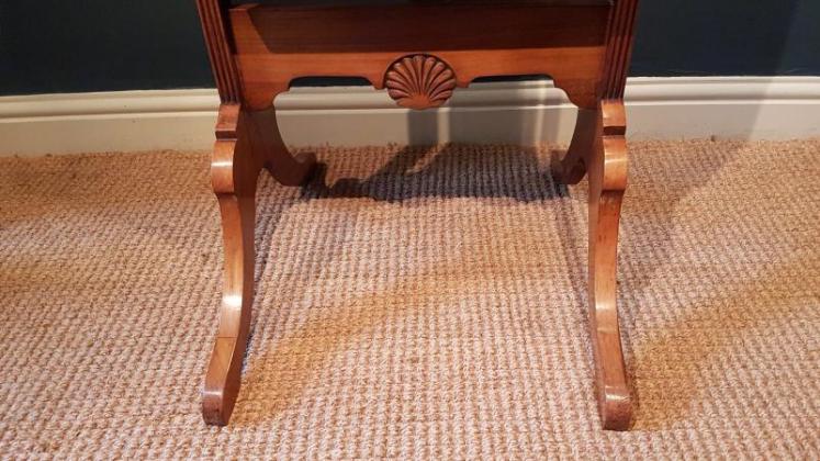 Edwardian Walnut Cheval Mirror - Image 6