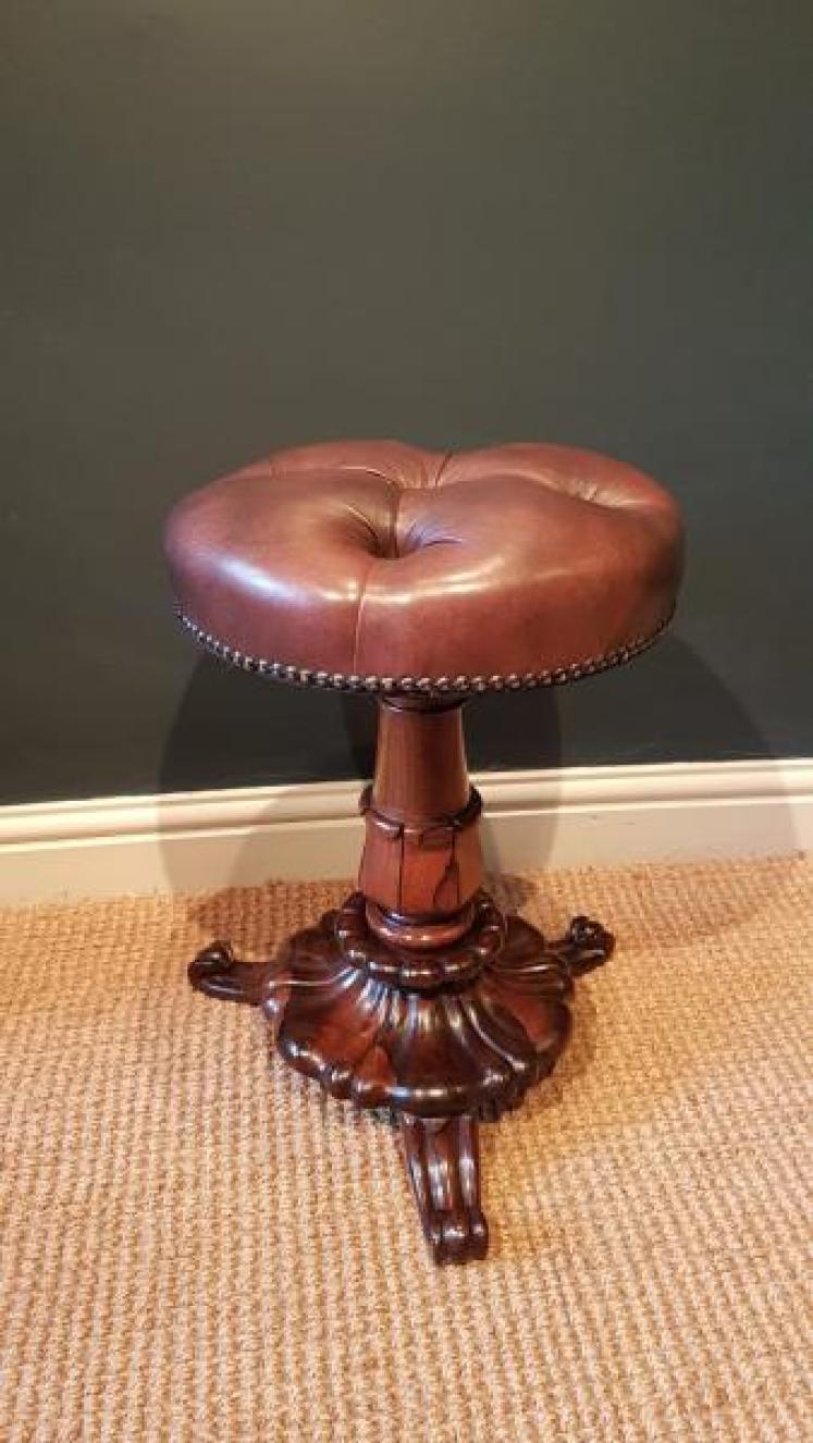 Fine Quality William IV Rosewood Stool - Image 1