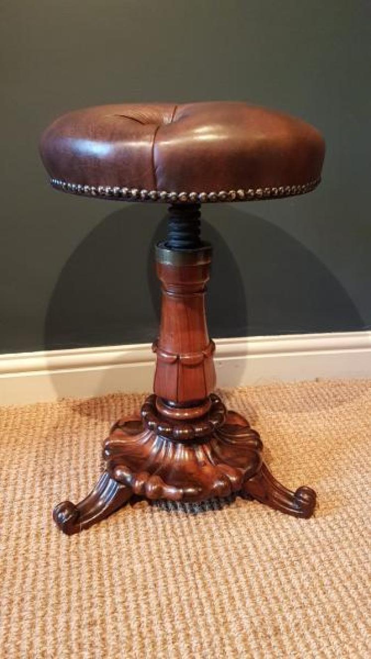 Fine Quality William IV Rosewood Stool - Image 2